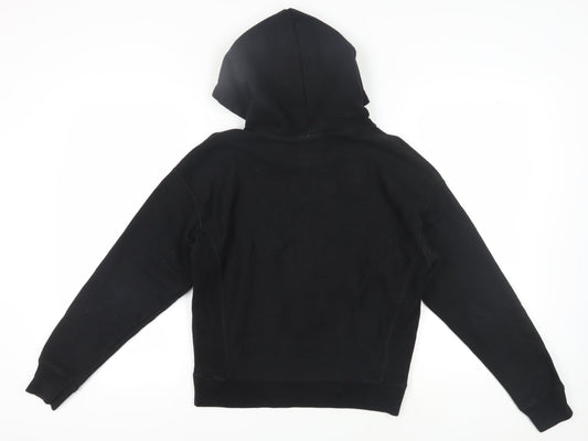 Champion Unisex Black Pullover Hoodie, Small, Casual Style