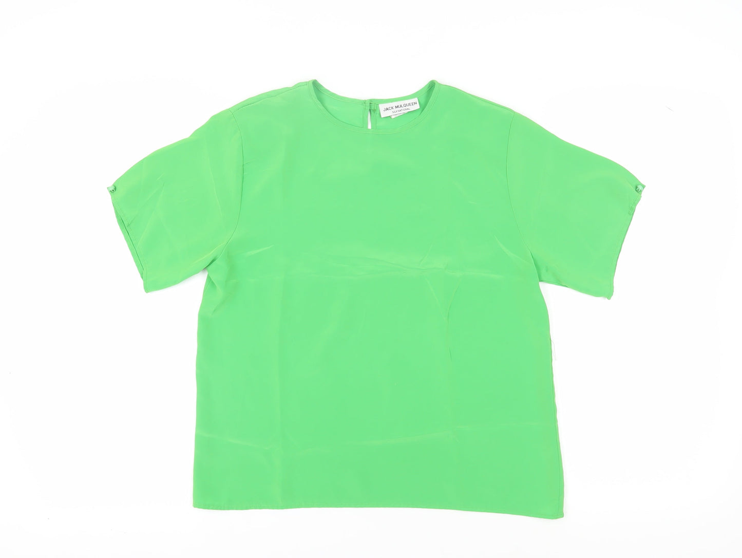 Jack Mulqueen Women's Green Blouse - Size M