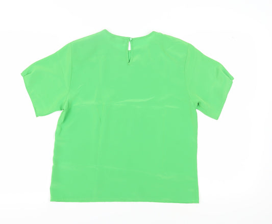 Jack Mulqueen Women's Green Blouse - Size M