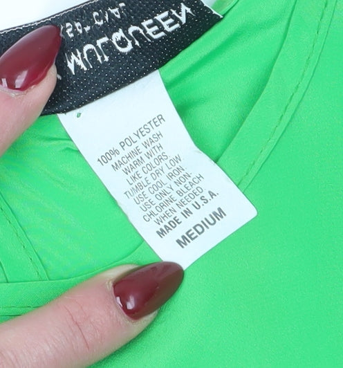 Jack Mulqueen Women's Green Blouse - Size M