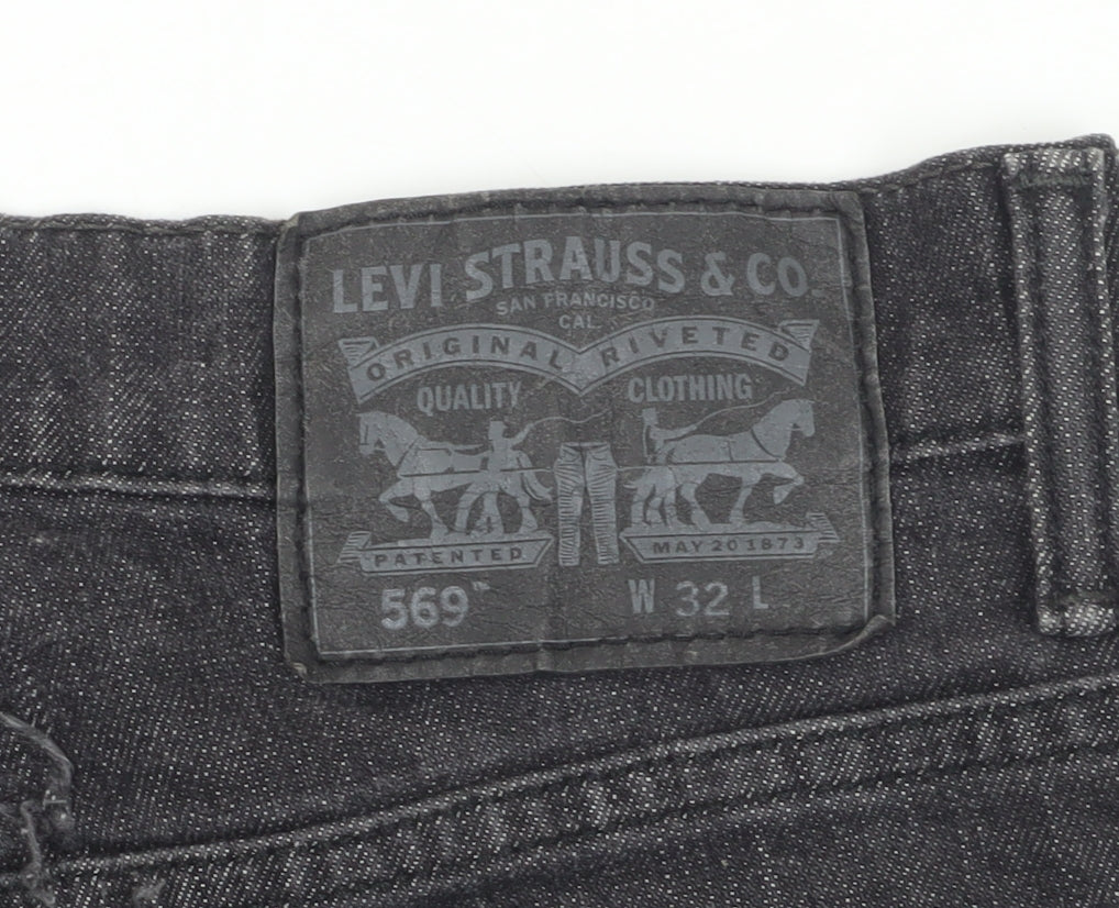 Levi Strauss Black Bermuda Shorts Men's M, Denim, Casual Wear