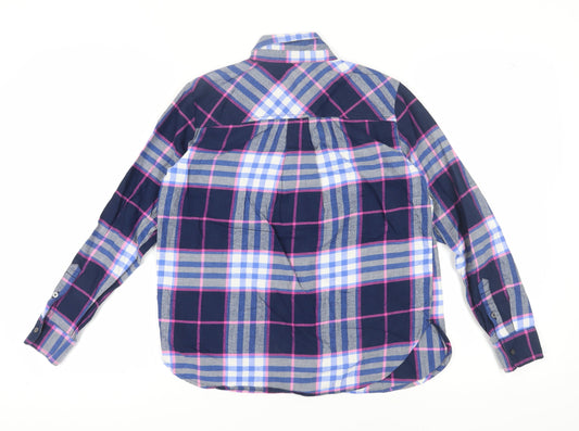 Womens UK Size XS LOFT Multicoloured Cotton Button-Up