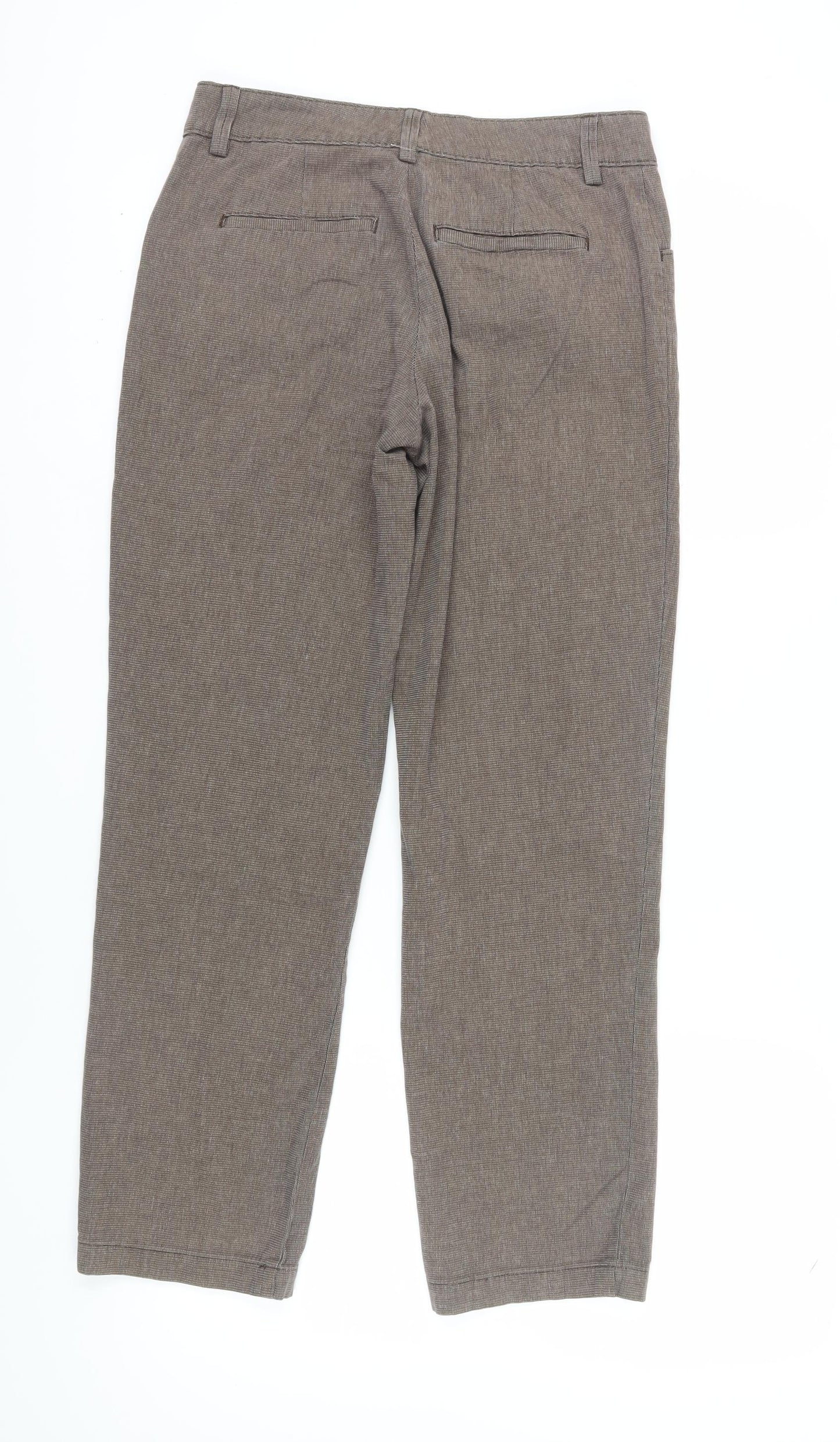 Lee Women's Brown Relaxed Fit Straight Trousers