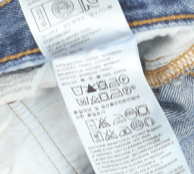 Levi's Men's Blue Chino Denim Shorts L Retro Style