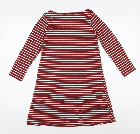 Hollister Women's XS Red Striped Tunic Jumper