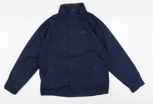 Trespass Men's Blue Waterproof Rain Jacket M