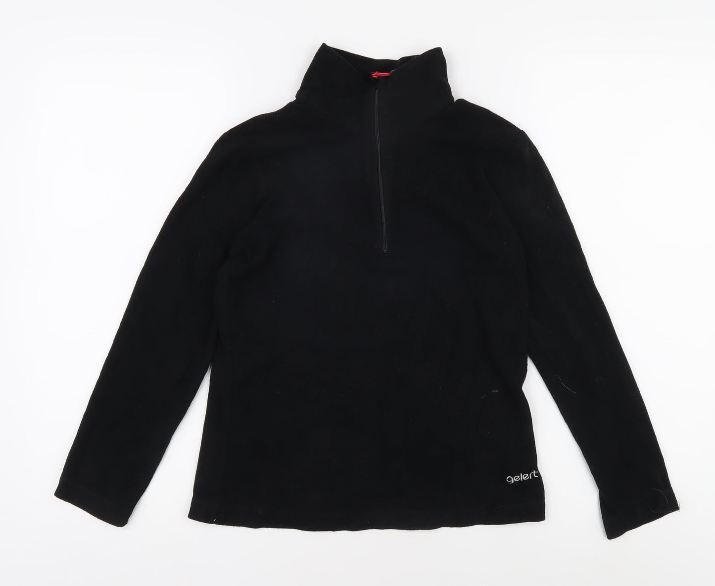 Gelert Women's Black Fleece High Neck Pullover Sweatshirt, Size 10