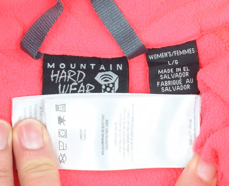 Mountain Hardwear Women's Pink Fleece Pullover L