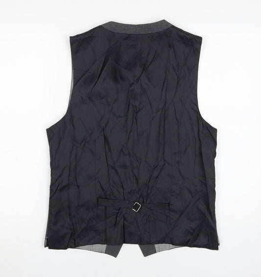 Skopes Men's Grey Suit Waistcoat 40R Regular Fit