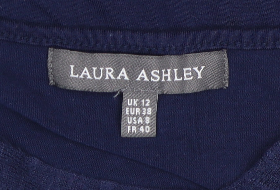 Laura Ashley Women's Blue Viscose Sleeveless Tank