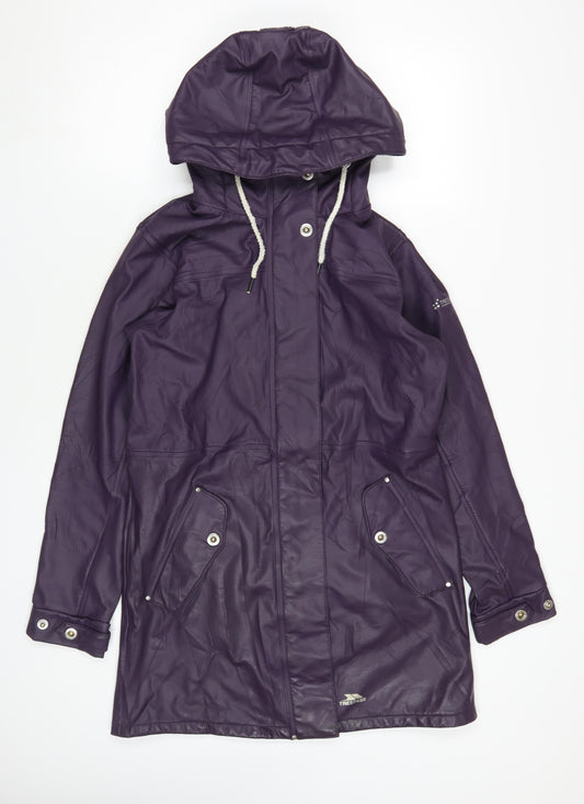 Trespass Women's Purple Waterproof Parka Jacket Size 10
