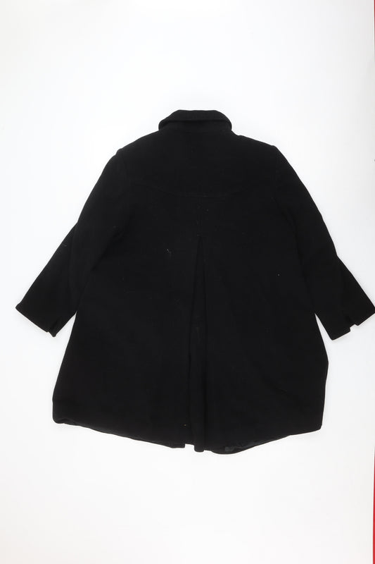 Eastex Women's Black Wool Overcoat Size 10