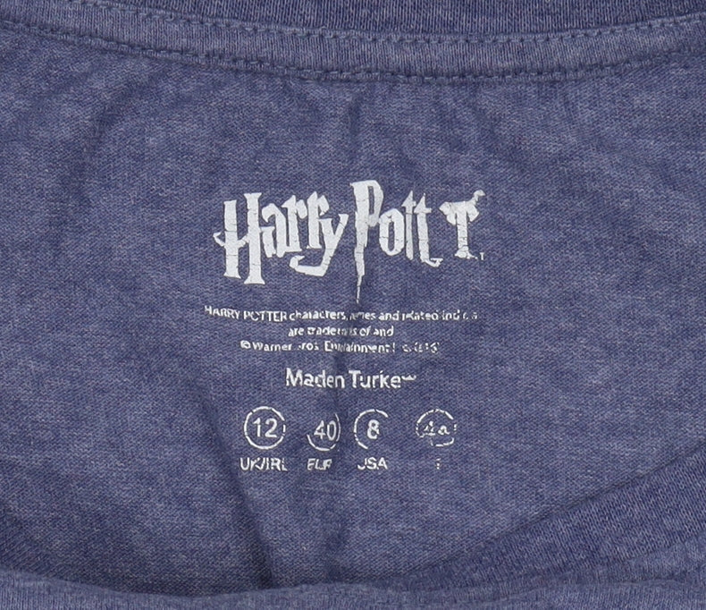 Harry Potter Women's Blue T-Shirt Size 12