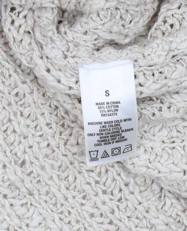 Aeropostale Women's Beige Knit Pullover Jumper, Size S