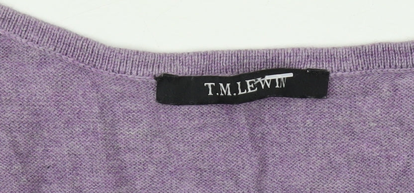 T.M. Lewin Women's Purple V-Neck Sleeveless Top - Size S