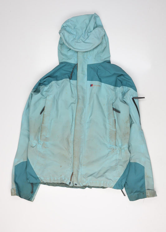 Berghaus Women's Blue Rain Coat, Size 14, Waterproof Jacket