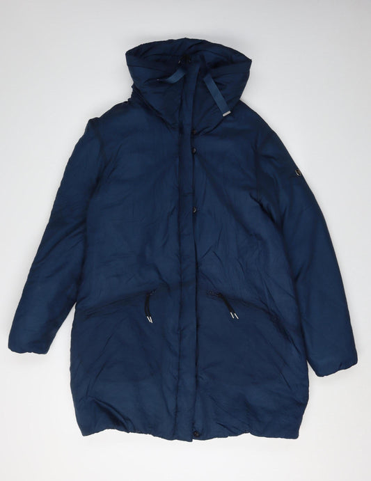 Craghoppers Women's Blue Parka Coat Size 12 for Winter