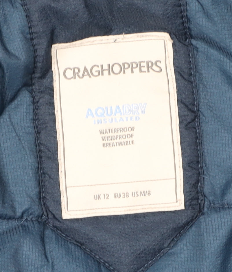Craghoppers Women's Blue Parka Coat Size 12 for Winter