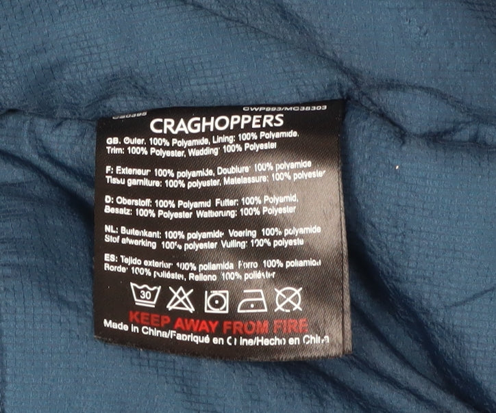 Craghoppers Women's Blue Parka Coat Size 12 for Winter