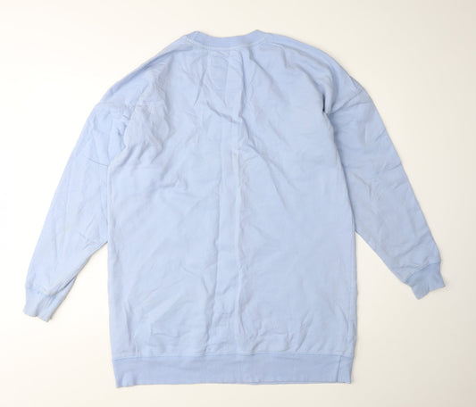Womens UK XS Regular Looney Tunes Blue Pullover Sweatshirt