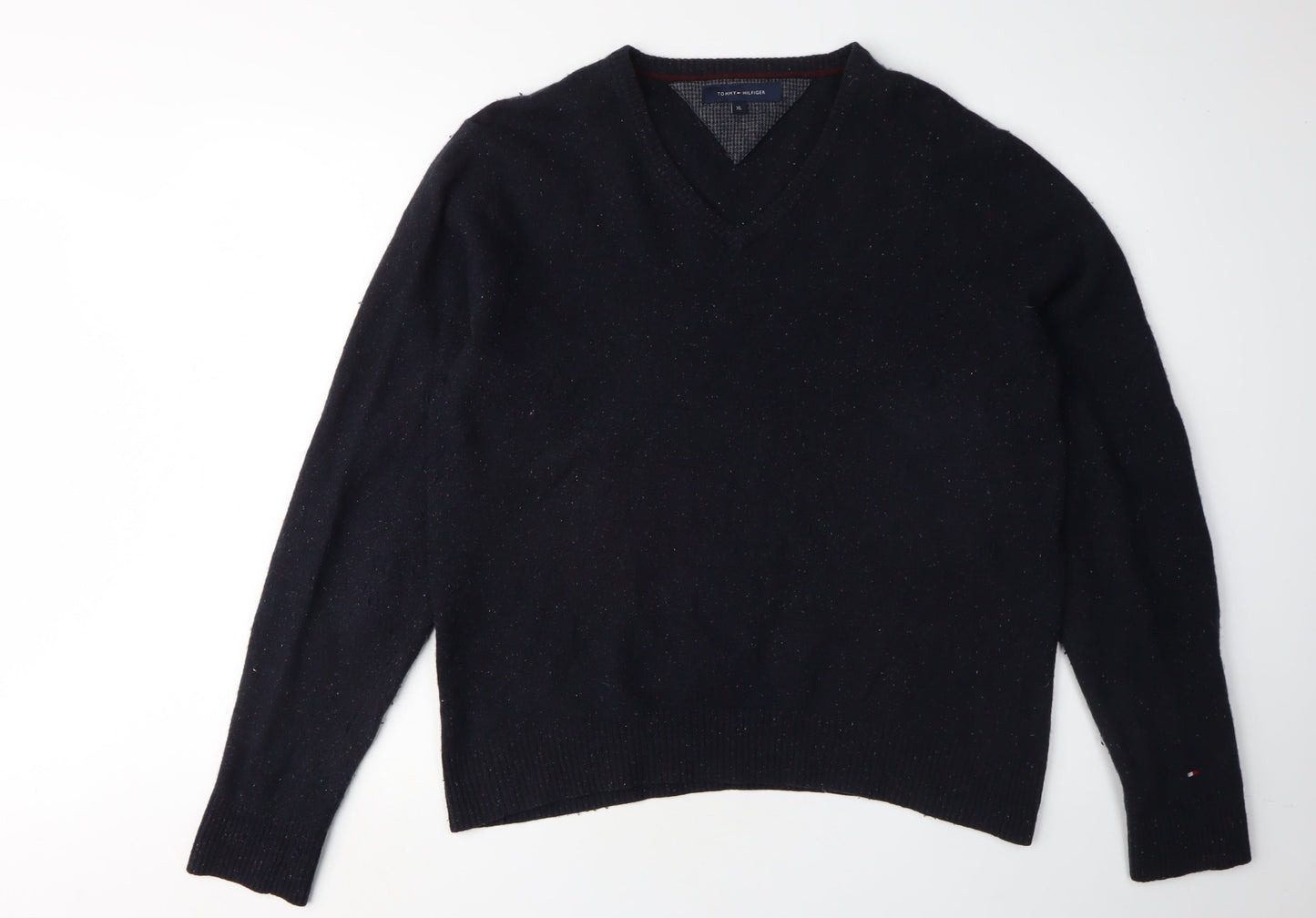 Tommy Hilfiger Men's Black V-Neck XL Pullover