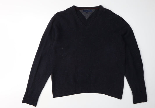 Tommy Hilfiger Men's Black V-Neck XL Pullover