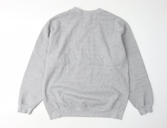 Disney Unisex Grey Mickey Mouse Christmas Sweatshirt L