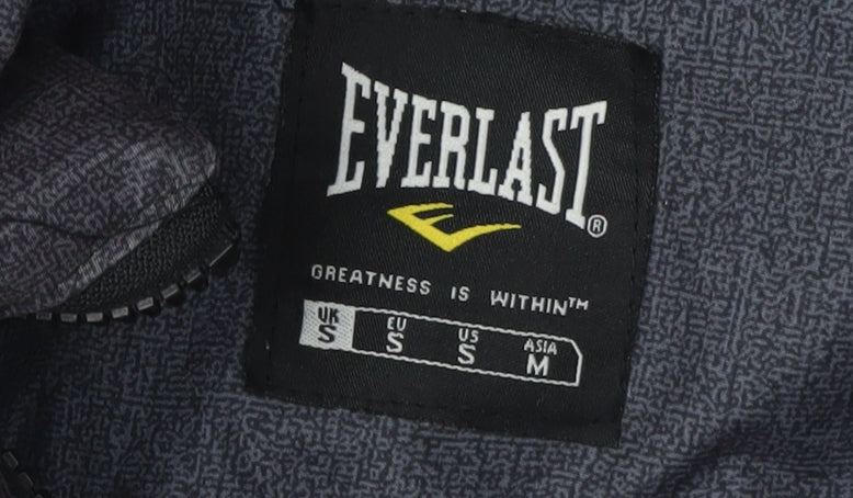 Everlast Men's Black Bomber Jacket with Hood, Size S