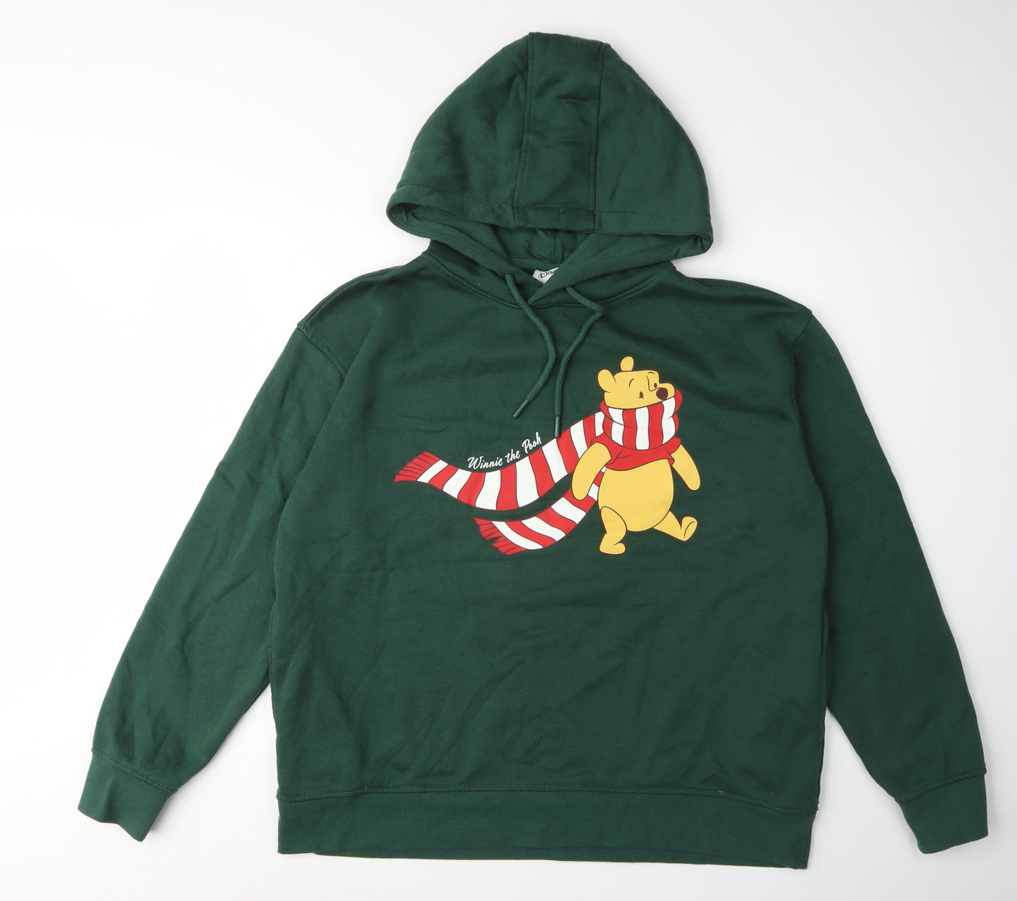 Disney Green Winnie the Pooh Pullover Hoodie L Unisex