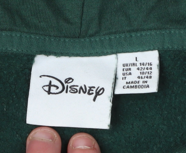 Disney Green Winnie the Pooh Pullover Hoodie L Unisex