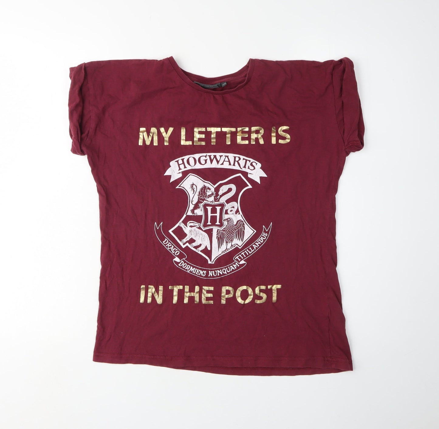 Harry Potter Unisex Red T-Shirt Size 12