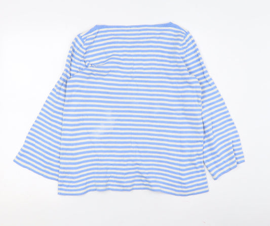 Gap Women's XS Blue Striped Jersey T-Shirt Top