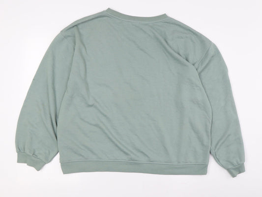 Tex Unisex Green Pullover Sweatshirt XL Casual