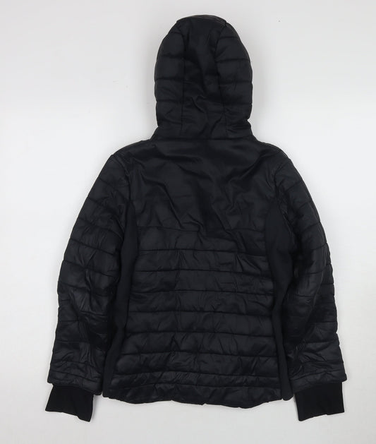 Quechua Girls Black Puffer Jacket 10-11 Years Winter