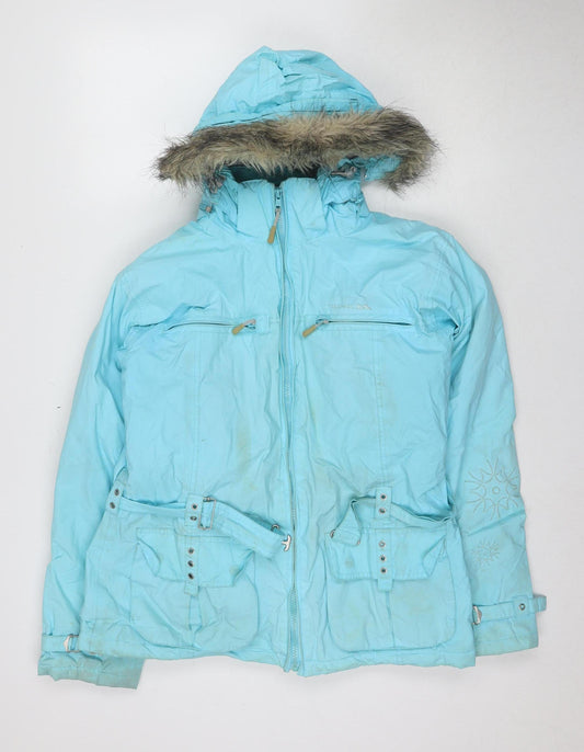 Trespass Women's Blue Ski Jacket L, Waterproof, Winter