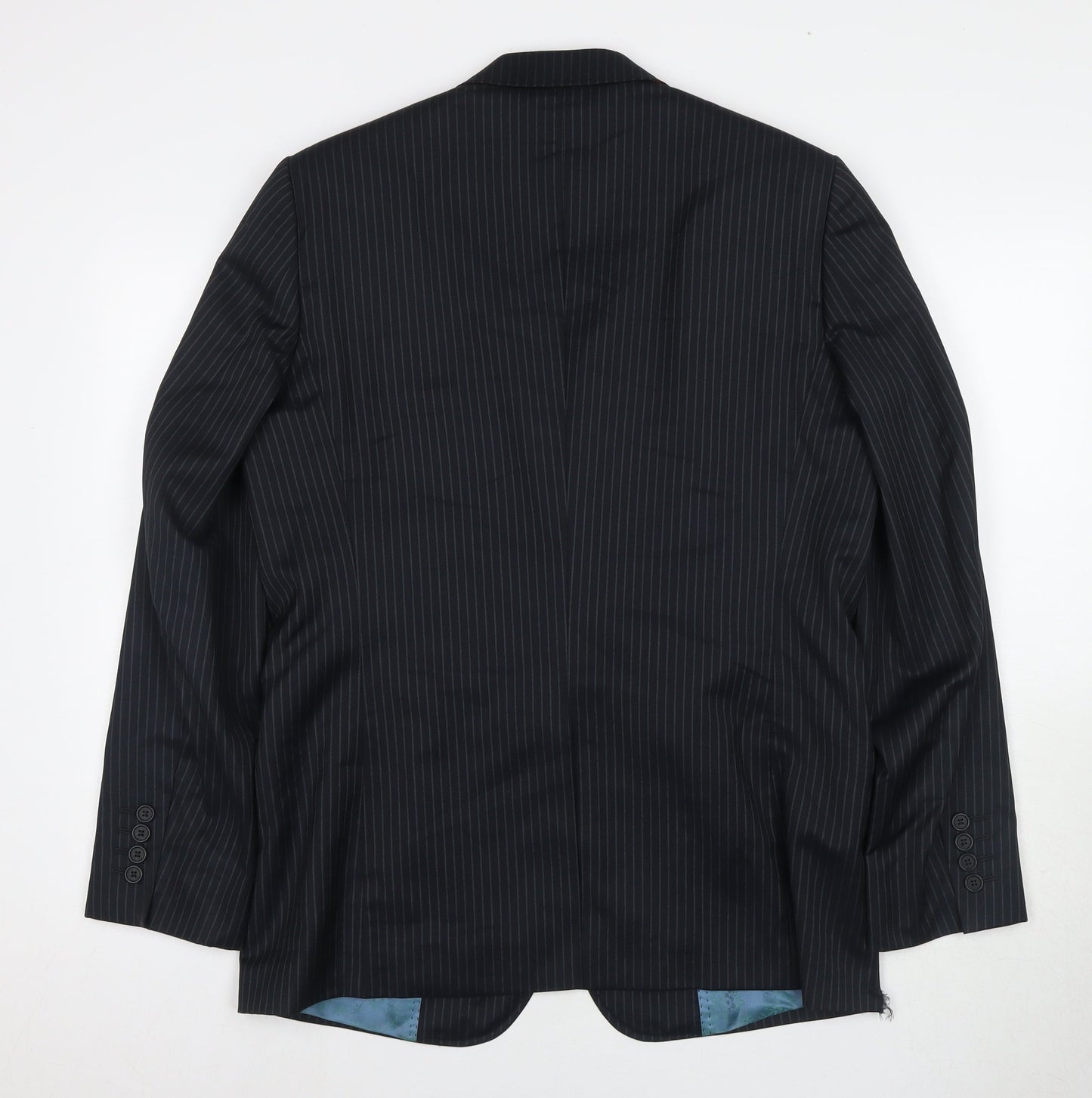 Ted Baker Men's Black Striped Wool Suit Jacket 40R