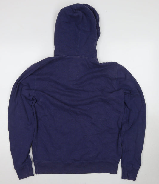 Jack Wills Men's Blue Henley Hoodie S Long Sleeve