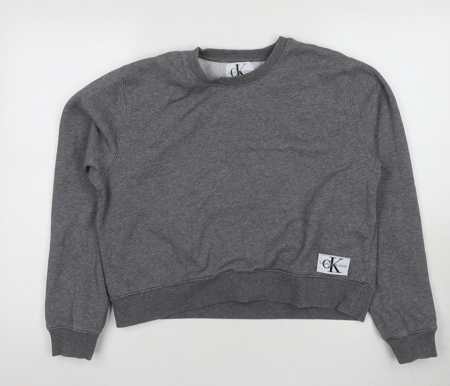Calvin Klein Womens Grey Pullover Sweatshirt M