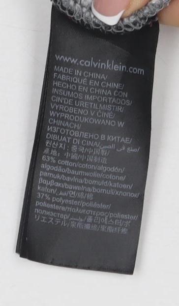 Calvin Klein Womens Grey Pullover Sweatshirt M