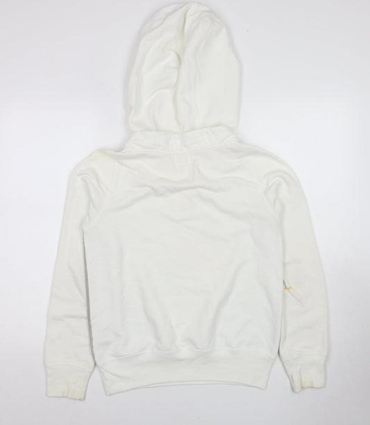 Diesel Unisex White Graphic Print Pullover Hoodie S