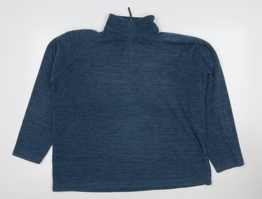 Mountain Warehouse Men's Blue 1/4 Zip Sweatshirt XL