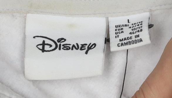 Disney Men’s Grey Mickey Mouse Hoodie, Large