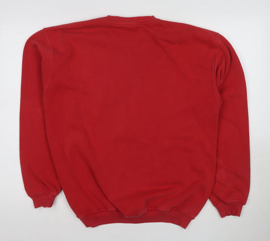 Fila Red Men's M Sweatshirt, Logo Pullover