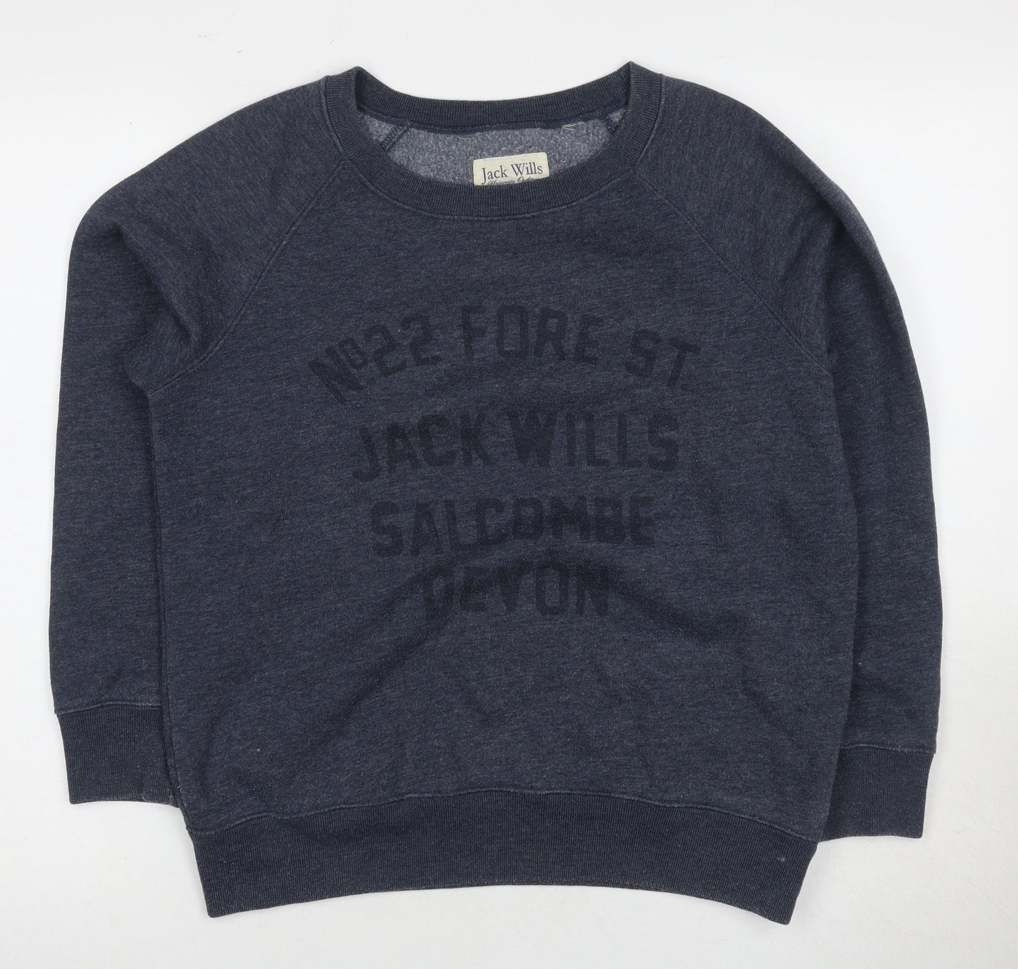 Jack Wills Women's Grey Pullover Sweatshirt Size 14