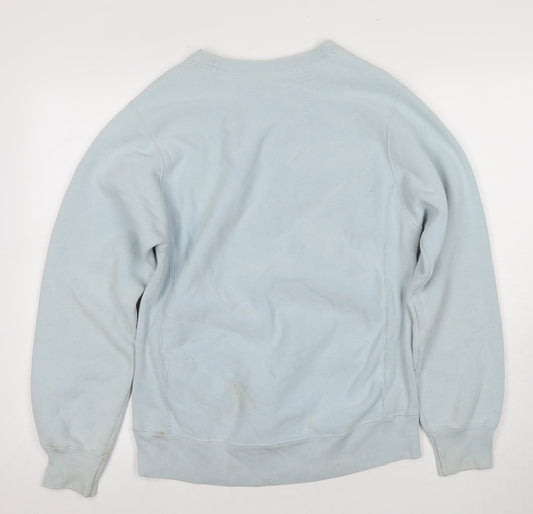 Champion Blue Unisex Pullover Sweatshirt Small