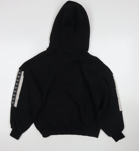 Gym King Black Unisex Hoodie Size 6 Cotton-Poly Pullover
