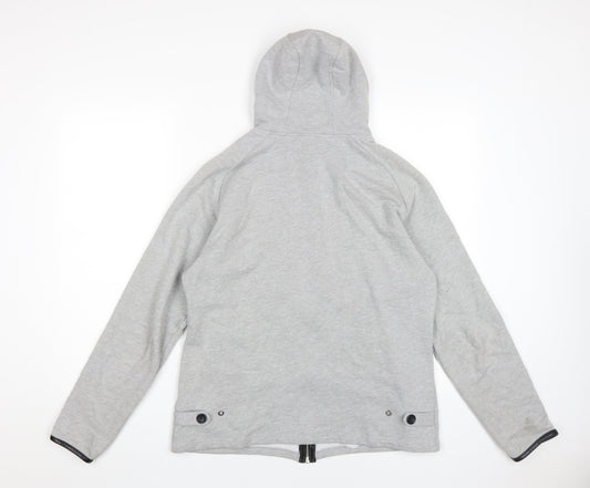 Forest Men's Grey Full Zip Hoodie - Size L