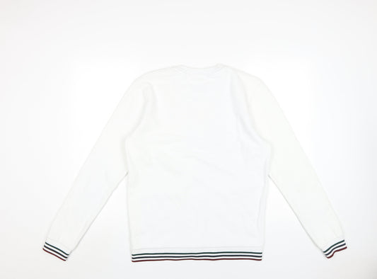 Jack Wills Men's White Pullover Sweatshirt S