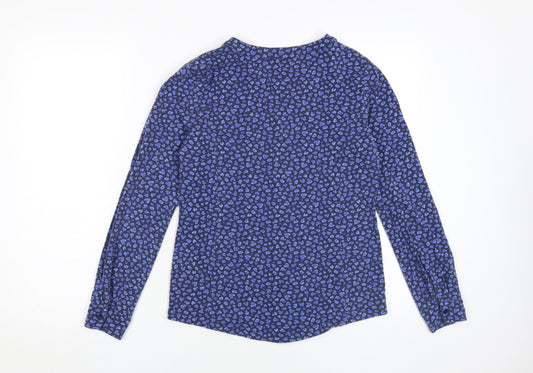 Kettlewell Women's Blue M Animal Print Blouse