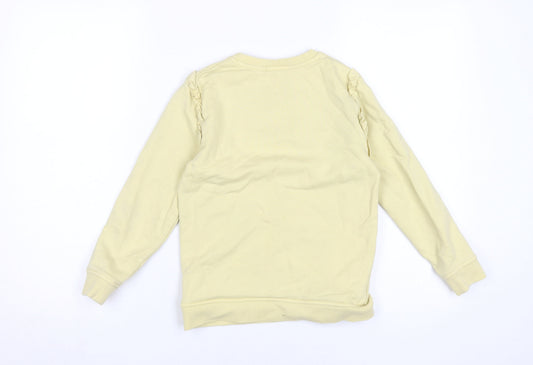 Barbour Girls Yellow Ruffle Sweatshirt 8-9 Years